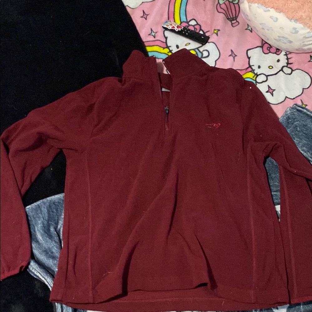 Champion Red Crewneck Sweater Soft Comfortable Design